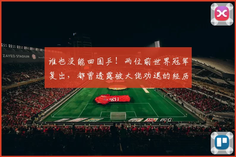 谁也没能回国乒！两位前世界冠军复出，都曾透露被大佬劝退的经历